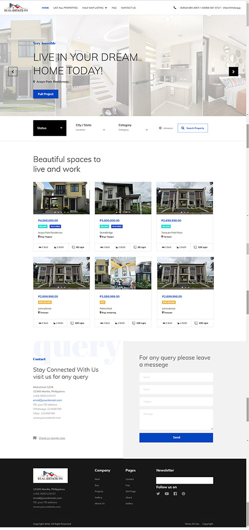 Real Estate Ph Website